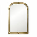 Miroir en métal doré avec arêtes arrondies dimensions 70 x 40 x 2cm